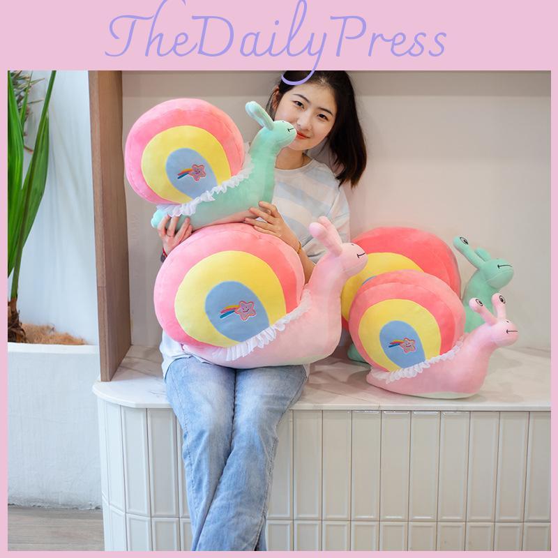 Color Adorable Snail Plushie Toy Cartoon Doll Girl Kid Companion Gift Birthday