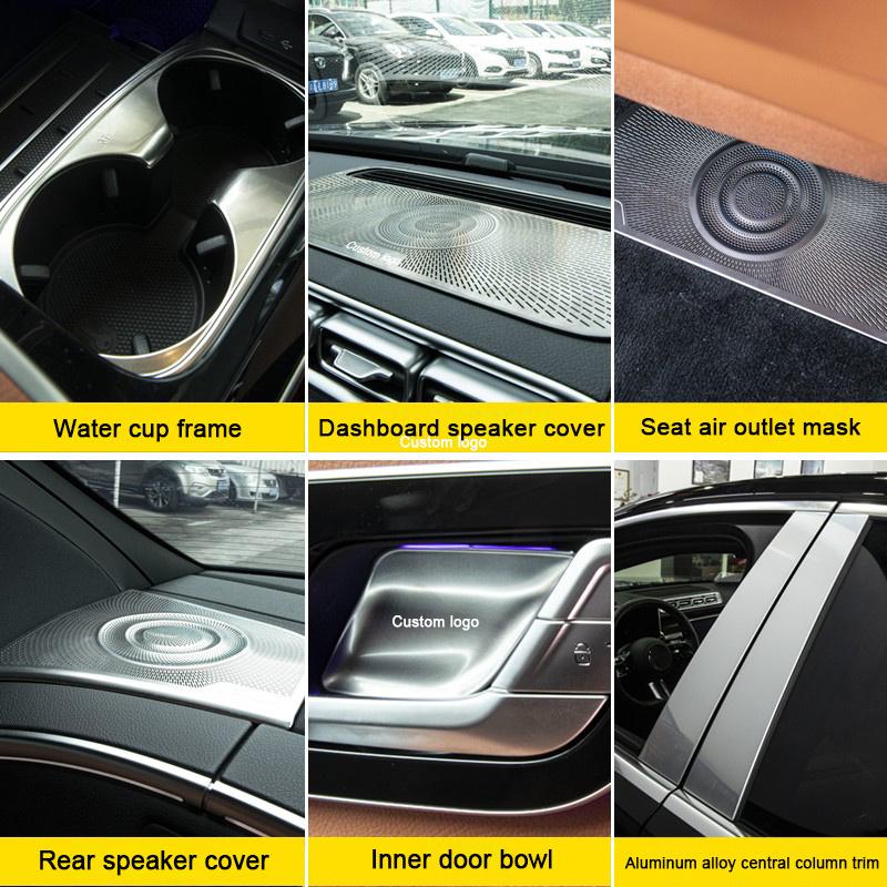 For Mercedes Benz S-Class V223 W223   , Under The Seat Air Outlet Mask Central Control Horn Cover Interior Accessory