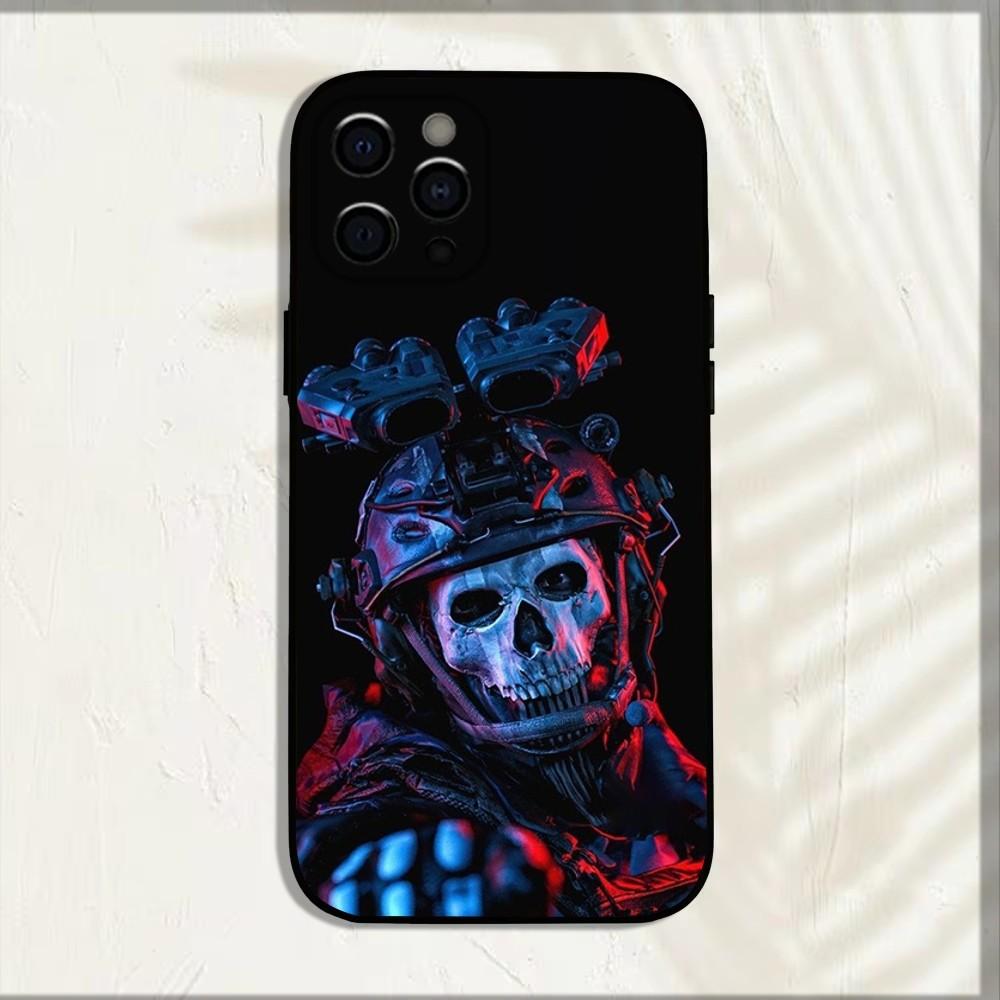 

COD Call Of Duty Ghosts Phone Case For iPhone 16,15,14,13,12,11,Pro,X,XS,Max,XR,Plus,Mini Soft Black Cover iPhone13mini