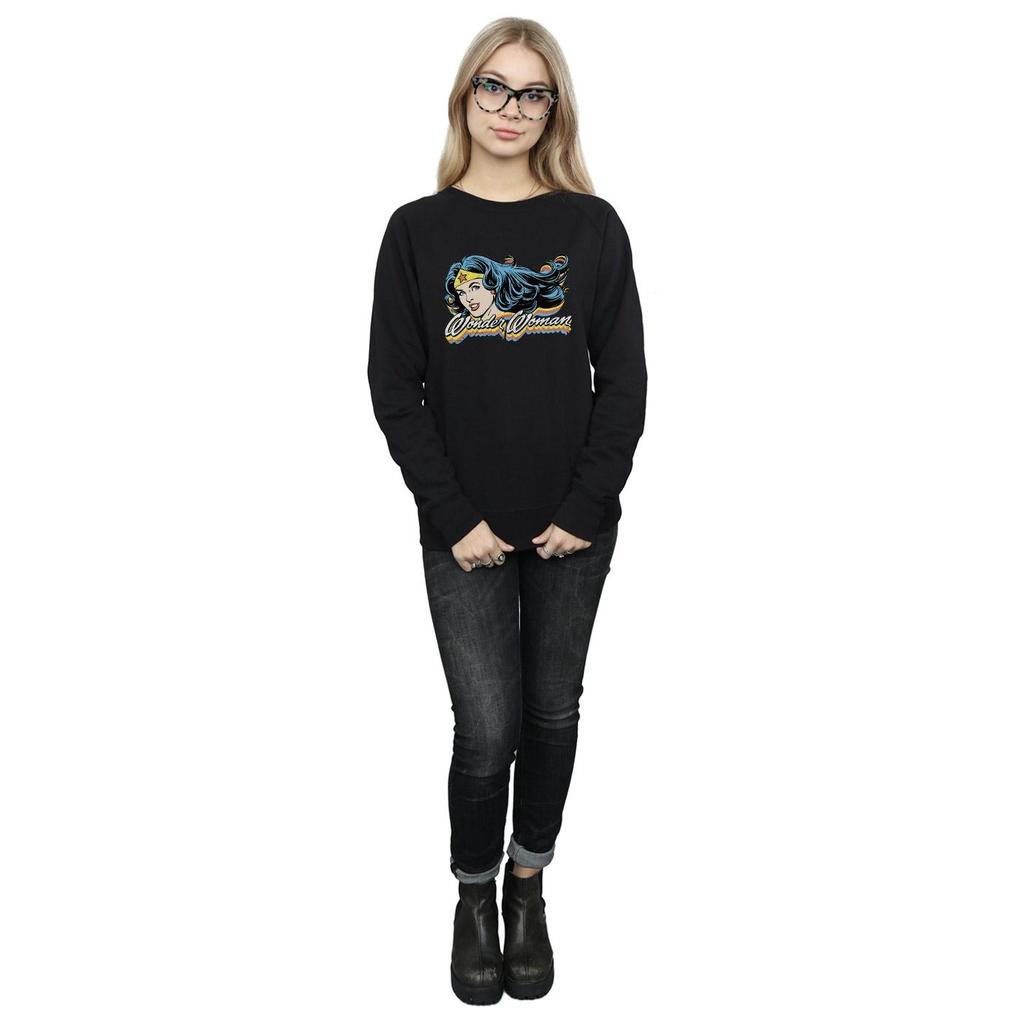 DC Comics Womens/Ladies Wonder Woman Smile Sweatshirt
