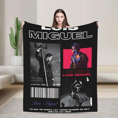Luis Miguel Flannel Blanket Winter  Warm Throw Blanket for Girls Boys Bedroom Funny Bedspread Sofa Bed Cover