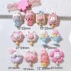 10Pcs New Cute Resin Mini Cartoon Rabbit Popsicle Series Flat Back Manicure Parts Embellishments For Hair Bows Accessories
