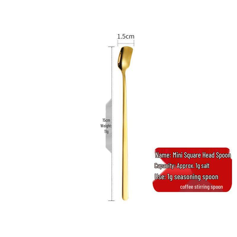 Stainless Steel Long Handle Coffee & Dessert Spoon
