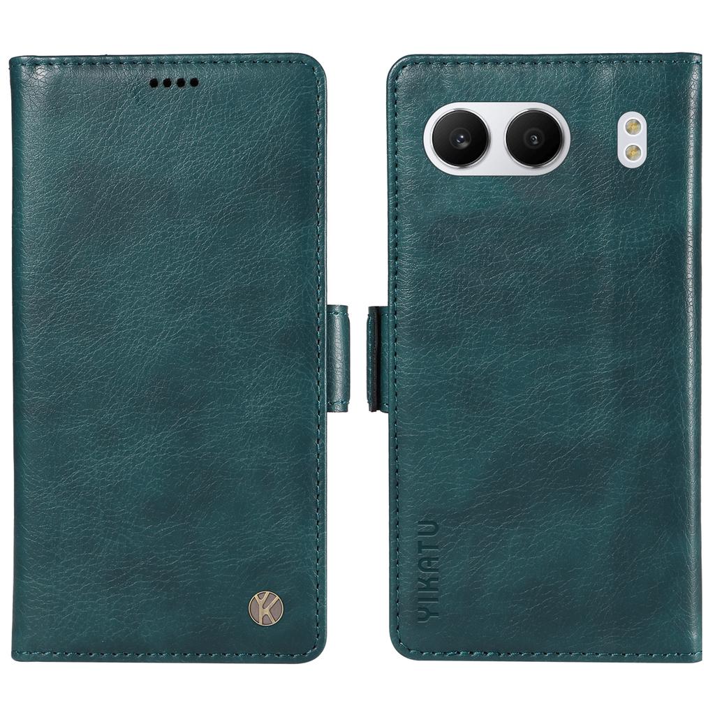 YIKATU YK-007 For OnePlus Nord 4 Case Side Buckle PU Leather Phone Cover Litchi Texture