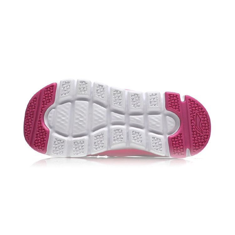 Li Ning Kids Sports Lifestyle Series Round Toe Non-Slip Shock Absorbing Wear-Resistant Lightweight Rebound Low-Top Kids Running Shoes YKAP154-24