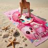 Custom Name Ultra-Soft Beach Towel with Mermaid Theme,Ideal for Pool - Camping, Diving - Perfect Travel Essential, Vibrant Beach Towel.