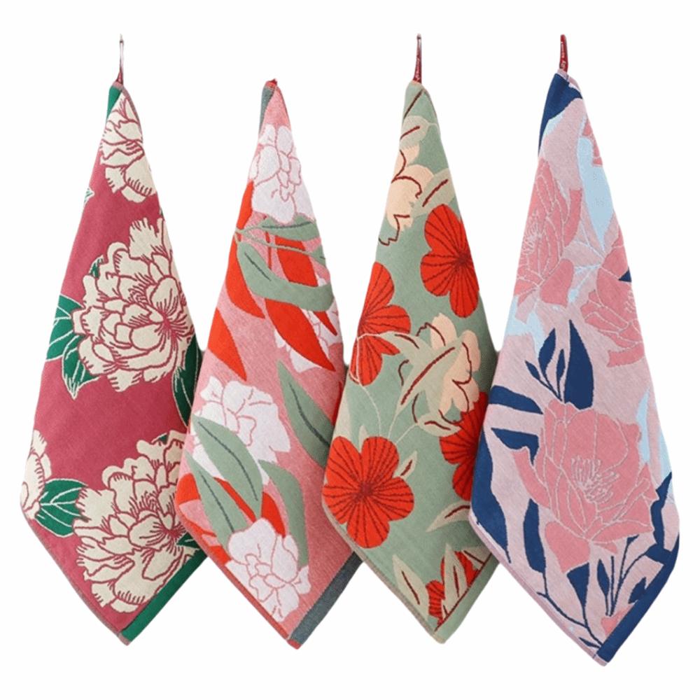 4 Layer Cotton Gauze Large Hand Towel Quick Dry Tea Towel Kitchen Towel  Home Restaurant