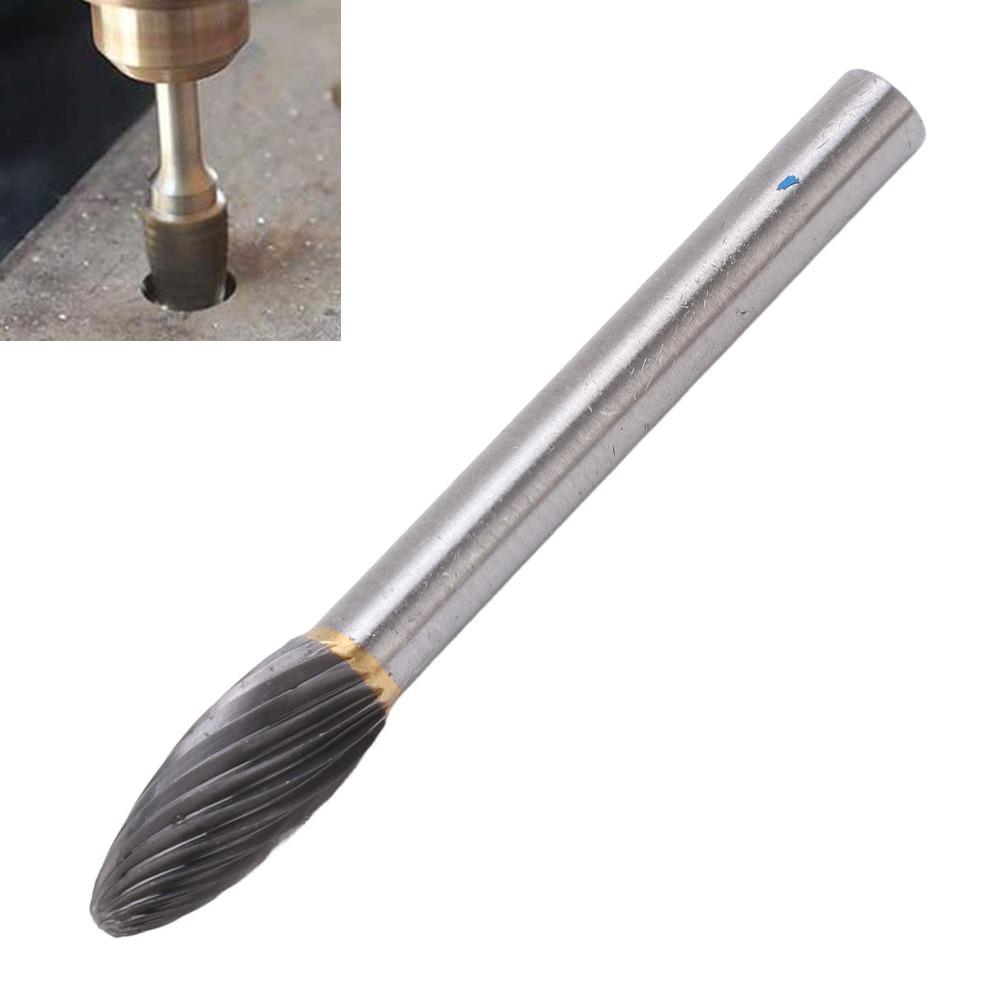 Wear-Proof Carbide Rotary Burr Single Cut Cutter Drill Bit Die Grinder Bit Auto Repair Shops