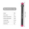Manbily LR 252 44.5cm 17.5in Extension Rod Aluminum Alloy 5kg 11lbs Load Capacity 2 Sections with Universal 1 4in & 3