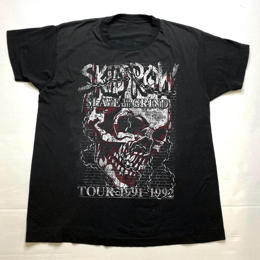 Новая черная unisex футболка с коротким рукавом Skid Row Slave To The Grind 91 S033 M
