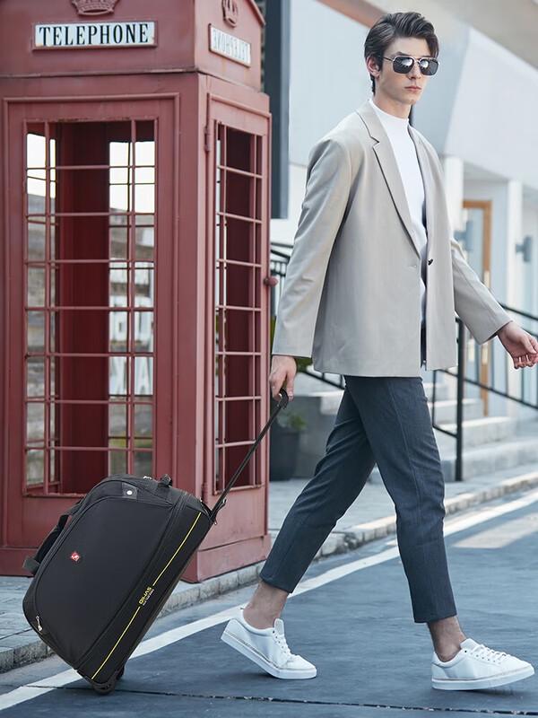 OIWAS Large Capacity Expandable Foldable Trolley Duffel Bag