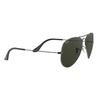 Ray-Ban Metal Round Frame Grey Aviator Sunglasses for Men