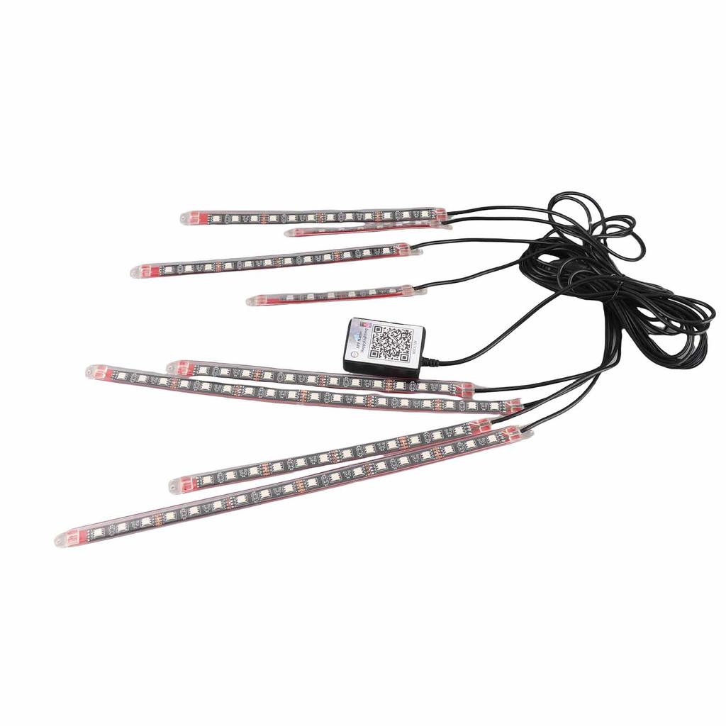 Motorcycle LED Lights Kits, IP68 Water Tight Ambient Light, APP Control RGB Illusion Motorcycle Decorative Light Music
