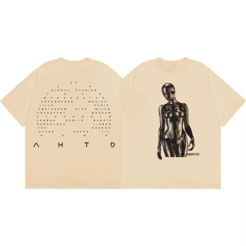 Summer Hot Sale Rapper The Weeknd After Hours Til Dawn Tour 2026 Merch T-shirts Unisex Fashion Hip Hop T Shirt Casual Streetwear Oversized T Shirt