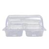Commercial Rectangular Acrylic Serving Tray with Flat Lid (53x32.5x10cm)