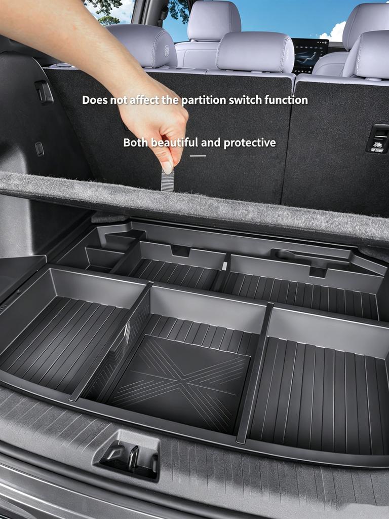For BYD Sealion 06 EV/DMI Trunk Storage Box Multifunctional Waterproof Insert Cargo Rear Hatch Hidden Storage Box Secure Durable