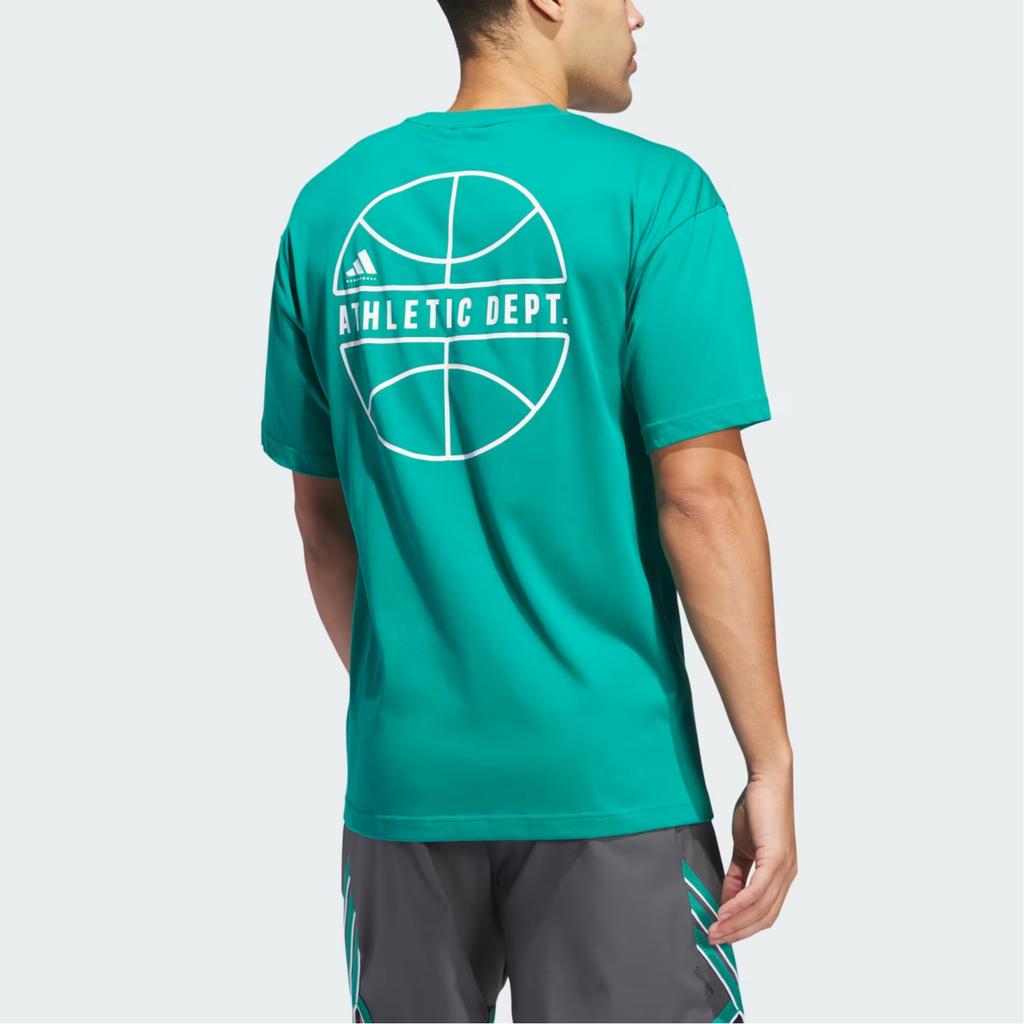 Adidas Soft Comfortable Breathable Skin-Friendly Short Sleeve T-Shirt Men Tops Honor-Green White JN7111