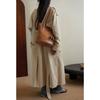 IELGY Fashion Trend All-Match Retro Corduroy Tote Bag Large Capacity One-Shoulder Bucket Bag