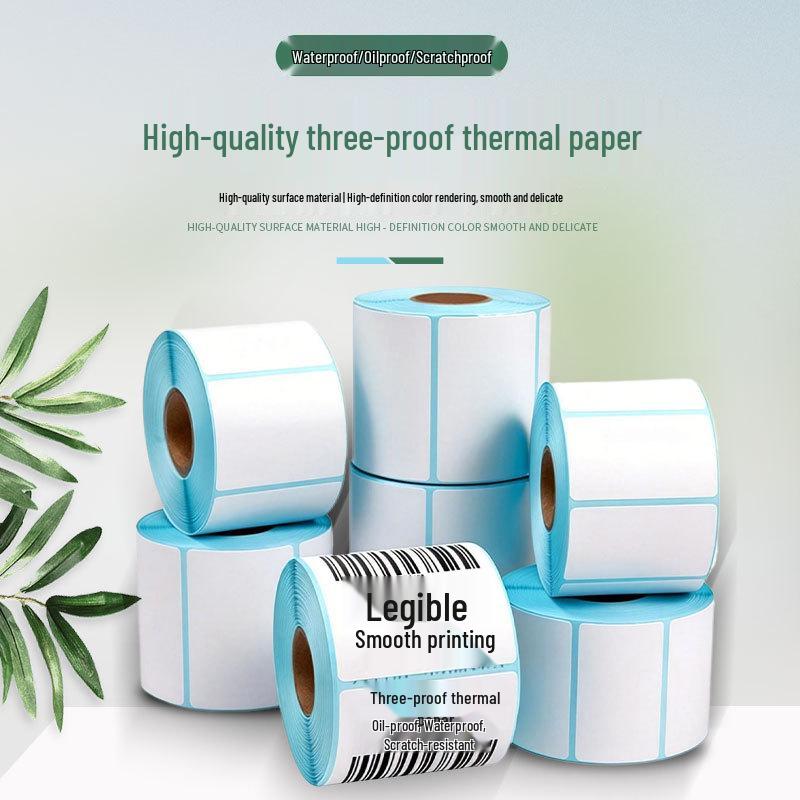 Waterproof Thermal Label Paper for Logistics, Retail, and Hospital Barcode Printing