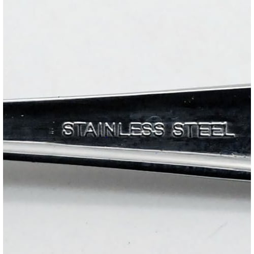 Eve-mode RT 18-0 Petit Rose Line Strawberry Spoon, Total Length 129mm, Set of 2, Made In Japan