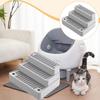 Verstellbare Automatische Katzentoilette Füße Filter Abnehmbare Katzenstreu Treppe für Innen