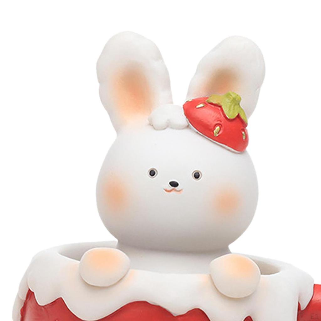 Chinese Statue Figurines Home Decoration Table Centerpieces Shaking Bunny Sculpture for Desktop,