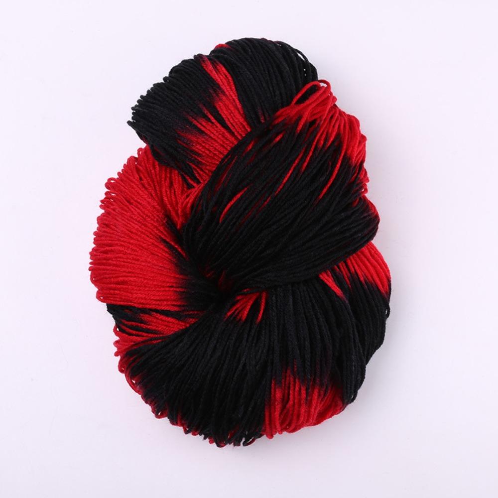 Segment Dyed Wool Yarn Mixed Color Knitting Yarn Thick Knitting Crochet Thread  Sweater