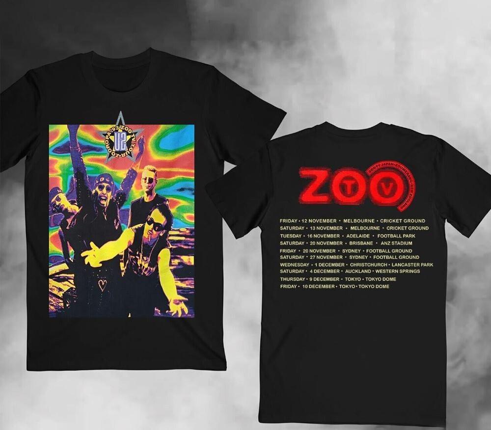 Tv Tour U2 Zoo 1993 T-shirt Xl Zooropa Tee Band Rare Tagged Fashion Concert Cd L