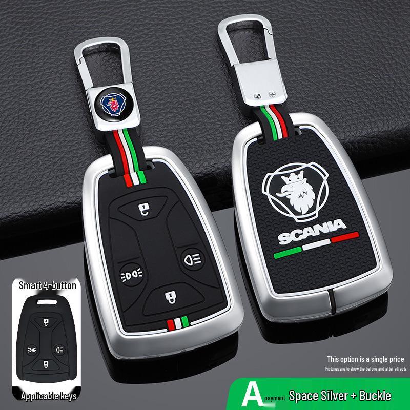 Scania Truck Tractor Key Case for R, G, P, S Series - Remote Shell with Buckle