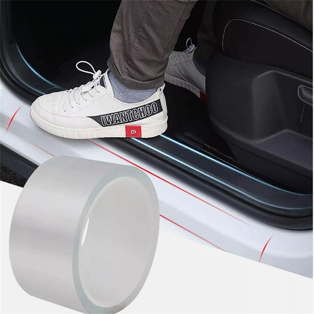 Clear Protector Sill Scuff Car Door Plate Sticker Bumper Body Anti Scratch Strip