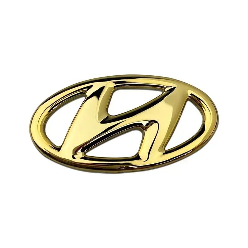 ABS Emblem for Hyundai Elantra Accent I20 I30 Sonata Mistra Lafesta Veloster Tucson Car Steering Wheel Cover Decals Logo Sticker b1