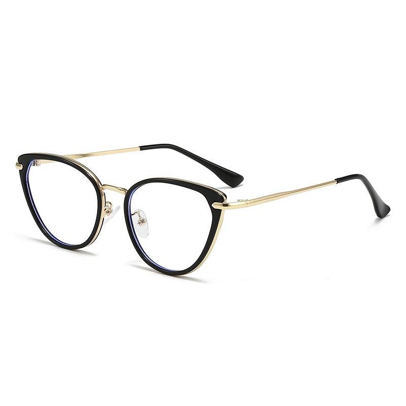 Transparent Cat Eye Computer Glasses Frame Women Men Anti Blue Light Round Eyewear Blocking Optical Spectacle Eyeglasses