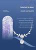 S925 Sterling Silver Wisteria Moissanite Necklace, 1 Carat D Color, Cool Style, Light Luxury Clavicle Chain for Women