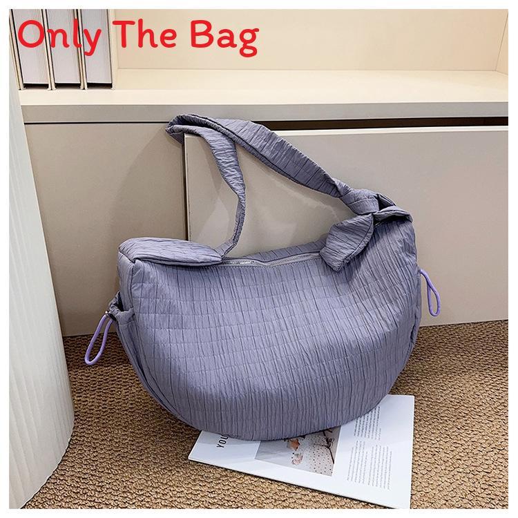 Sac cabas urbain minimaliste pour femmes avec design plissé et fermeture éclair pour un usage quotidien