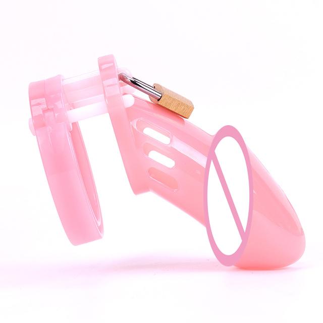 5 dimensioni Anelli Gabbia di castità Giocattoli del sesso maschile Dispositivo di castità maschile piccolo o standard Gabbia per cazzi Blocco in ottone Chiusura erotica uretrale