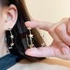 Y2K Süße Coole Stern-Creolen Ohrringe für Damen C-Form Übertriebene Ohrring-Schnalle Mode Minimalistisch Bankett Tägliches Tragen Schmuck Geschenke