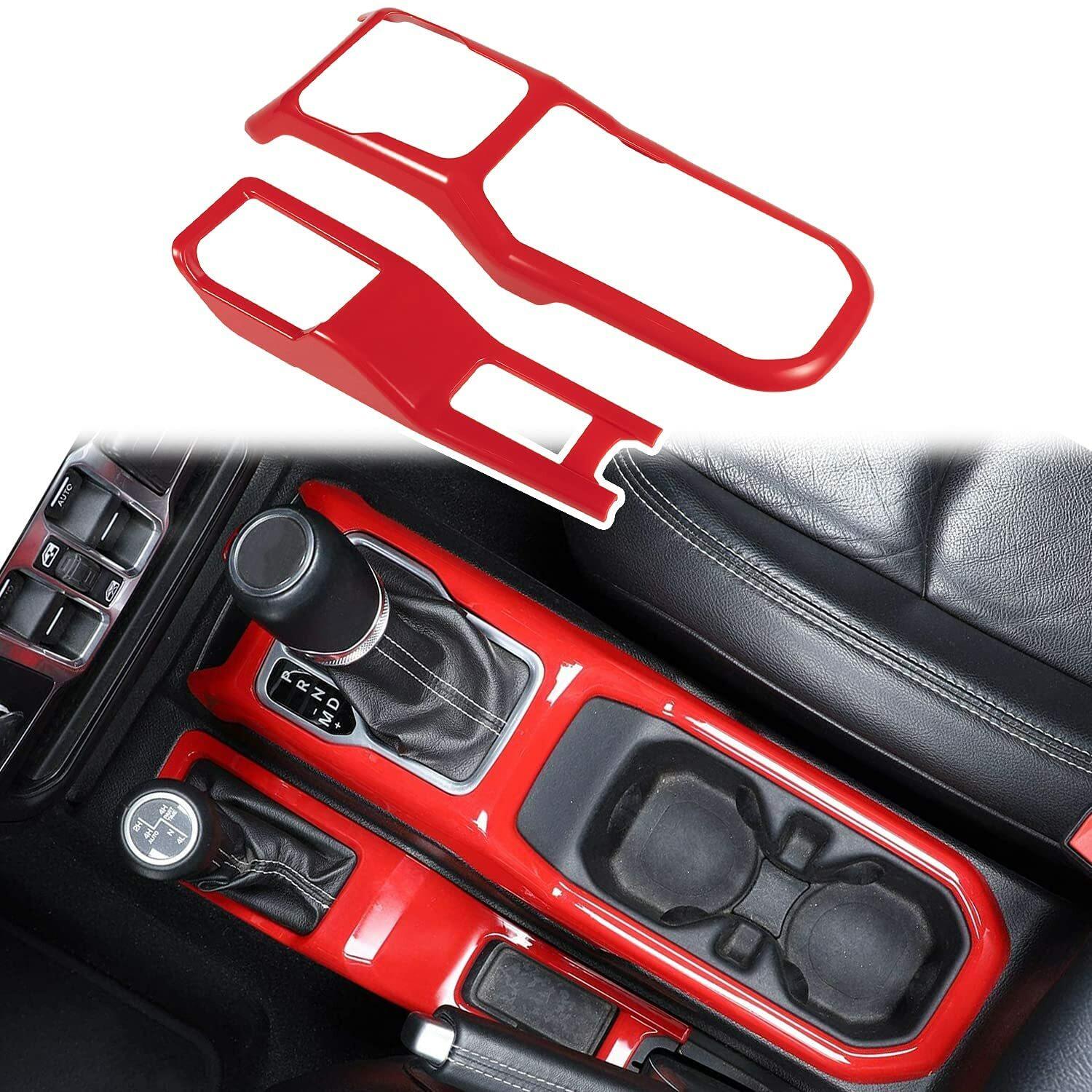 4WD Four Wheel Drive Gear Shift Panel &Cup Holder Cover for Jeep Wrangler JL JT