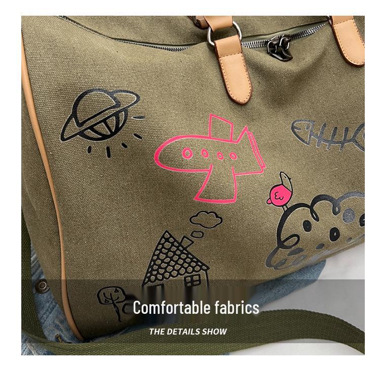 Custom Graffiti Duffle Bag: Wet/Dry Separation, Large Capacity for Gym, Travel, and Yoga