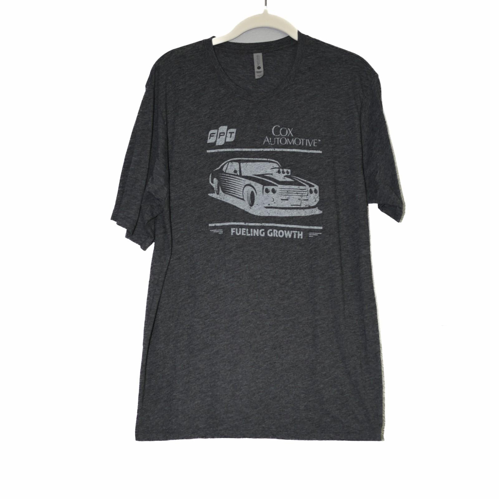Next Level Mens Gray T-Shirt Graphics FPT COX Automotive Crew Short Sleeve Large L