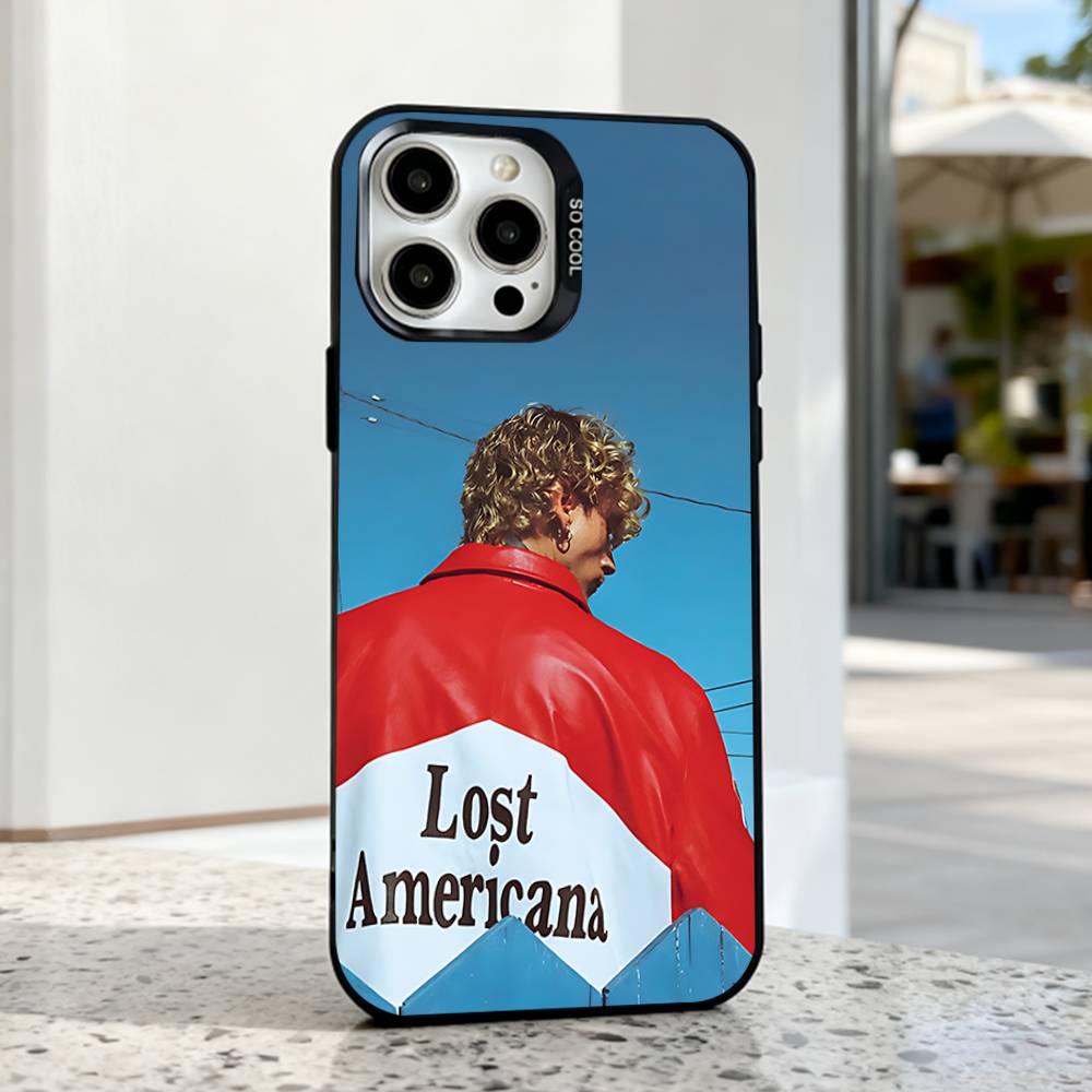 Phone Case For iPhone 17,16,15,14,13,12,11,Pro,Max,Plus,E,Air,Mini MGK LOST A-AMERICANA Black IMD Cover