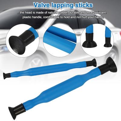 2pcs Durable Car Manual Grinding With Suction Cup Cylinder Valve Lapping Stick