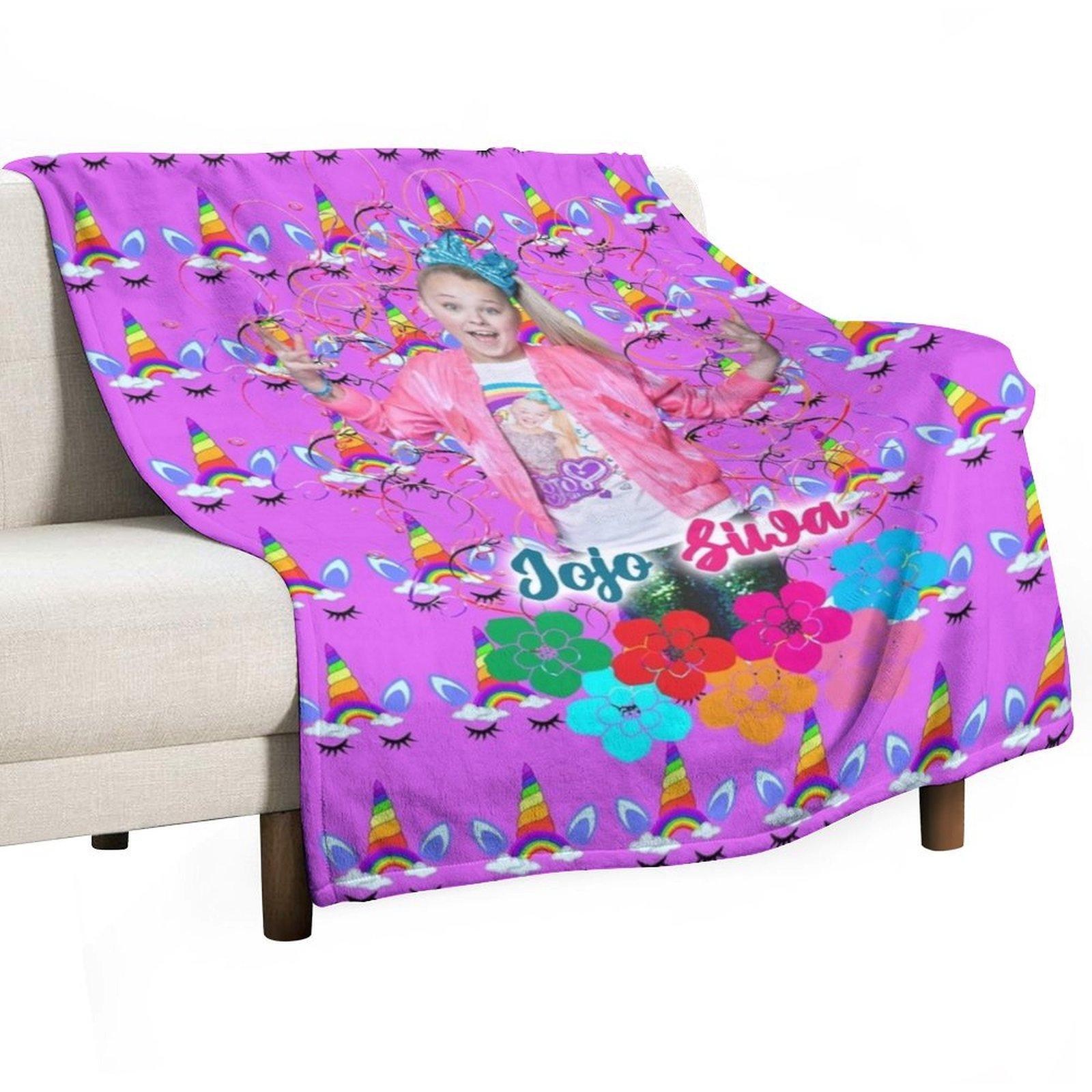 jojo siwa Throw Blanket christmas gifts Plush Flannels Thermal Blankets 30x40in