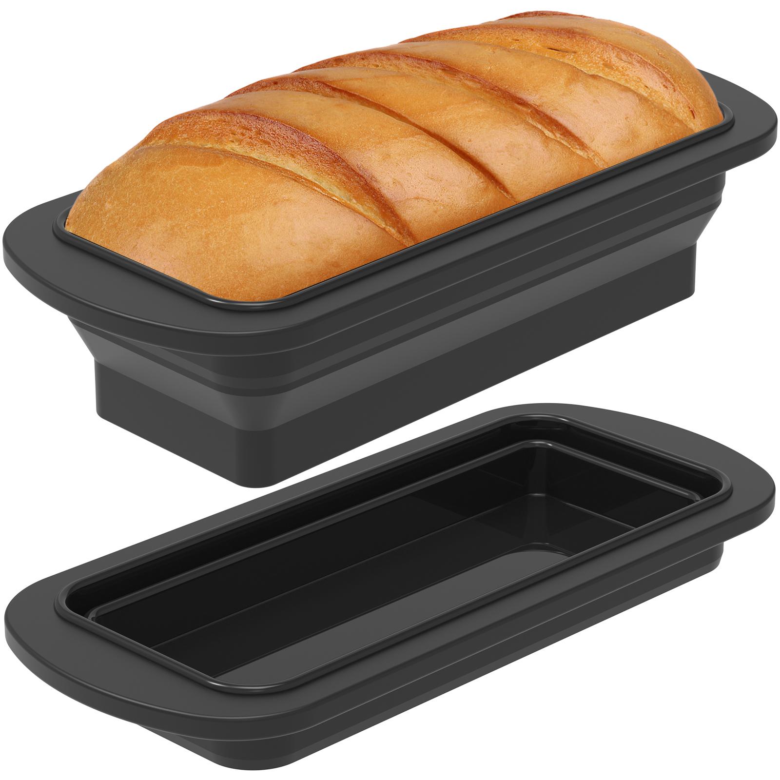 

Baking Mold Household Rectangular Silicone Mold Candy Toast Mould Easter Bread DIY Kitchen Supplies Cake Bakeware Pan Tool чорний