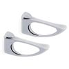 WALDO SHELF SUPPORT 0-40mm. RAL9006 CHROME FINISH. 2 Units