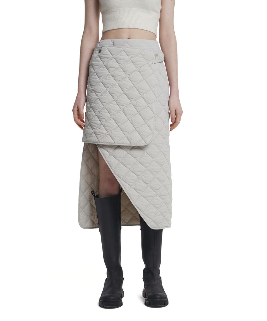 Trunk Project Detachable Quilted Skirt_White