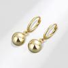 Exquisite Small Round Bead Huggie Earrings Minimalist Elegant Design Delicate Studs For Women Daily Wear Jewelry