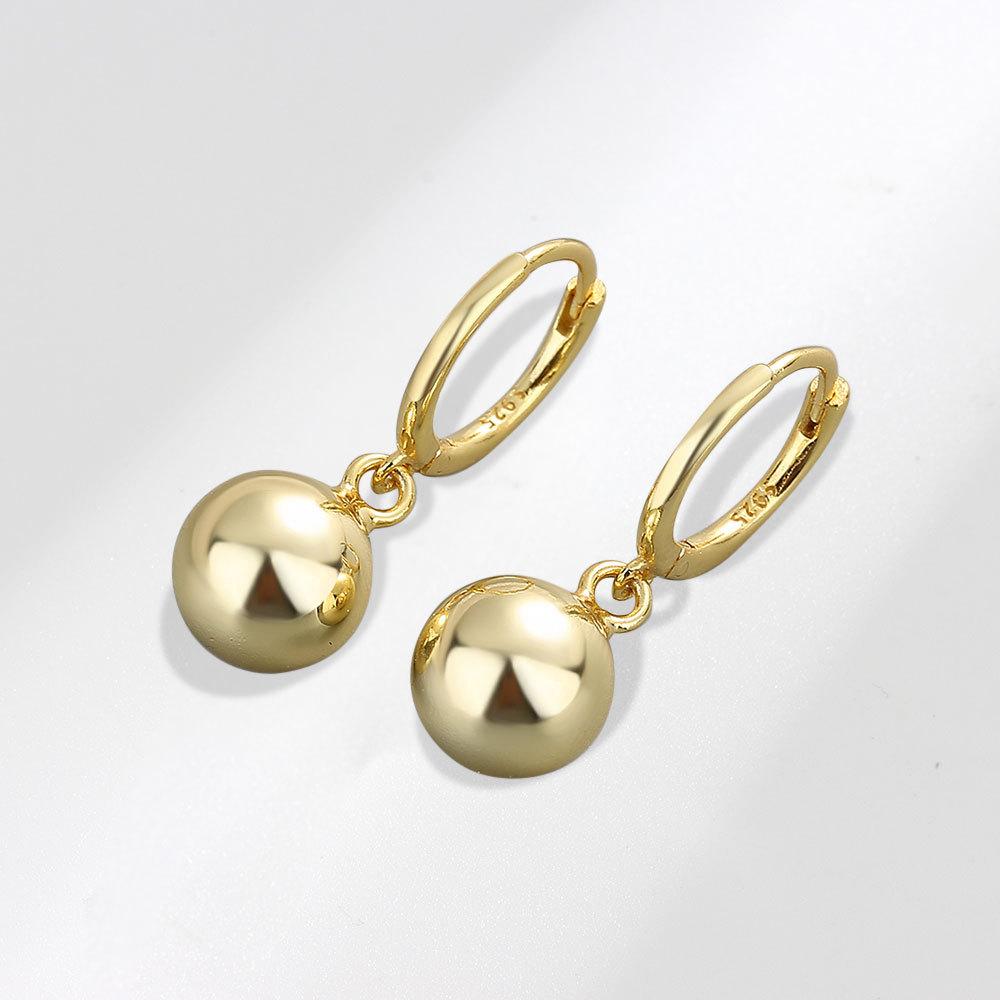 Exquisite Small Round Bead Huggie Earrings Minimalist Elegant Design Delicate Studs For Women Daily Wear Jewelry