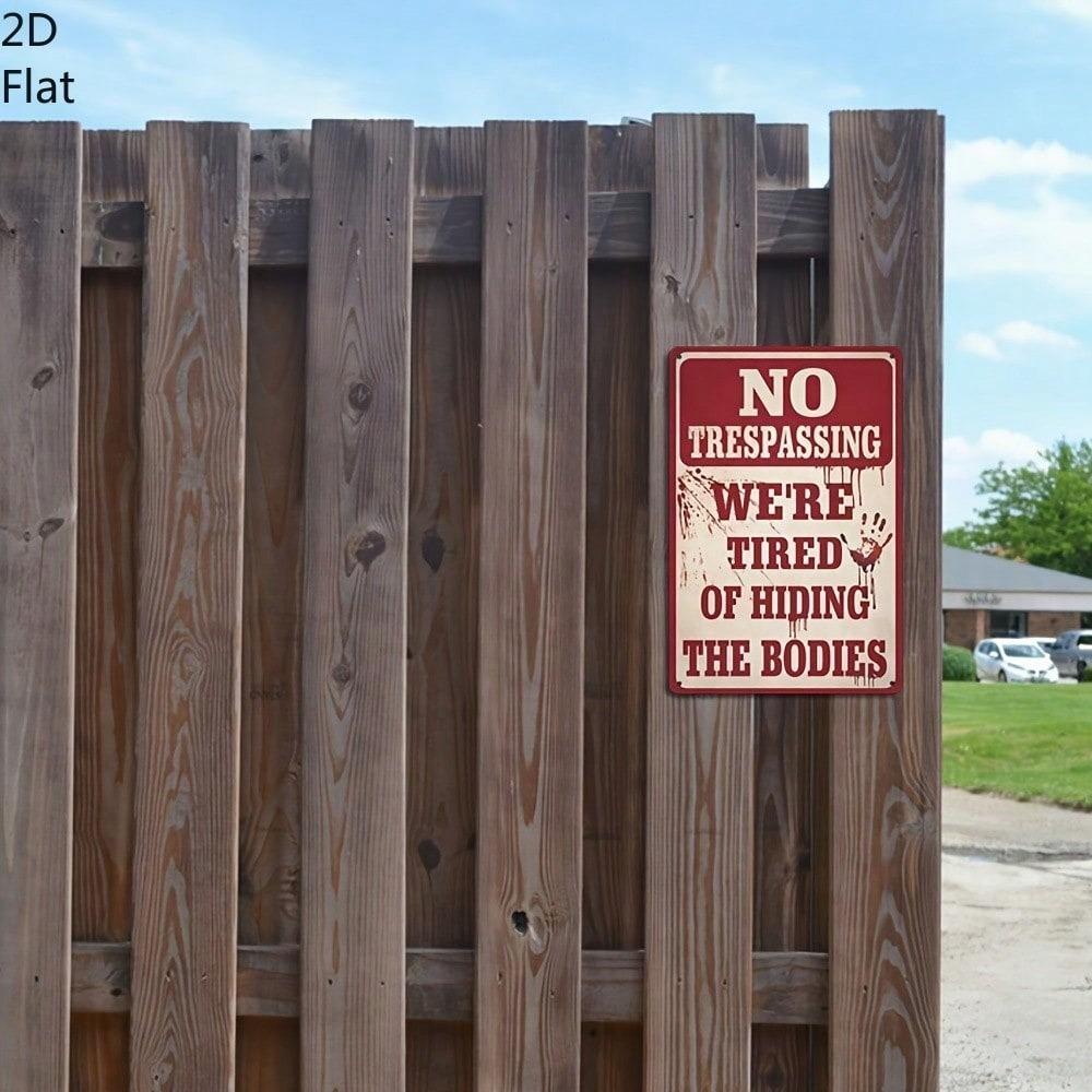 Funny Vintage No Entry Tin Sign Metal Wall Decor 8x12 Inch Man Cave Bar Garage Art