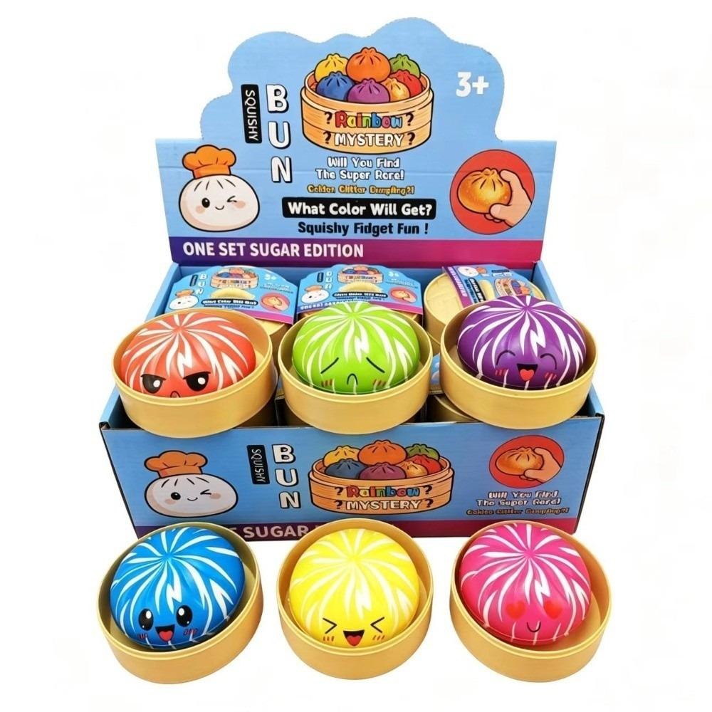 Slow Rebound Steamed Bun Squishy Toy Simulation Dumplings Dumpling Squishy Toy Gift Giving