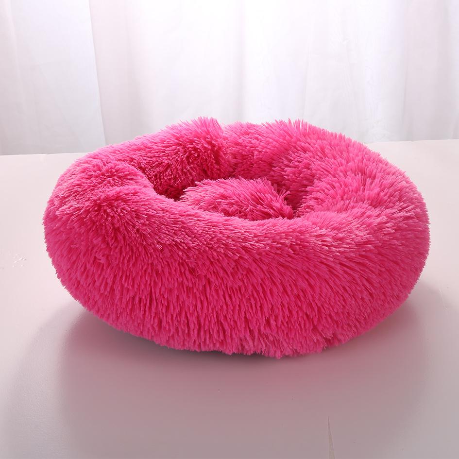 Super Soft Dog Bed Plush Cat Mat Dog Beds Round Cushion Pet Product Accessories Washable Dog and Cat Cushion Bed Winter Warm Sofa Hot Sell